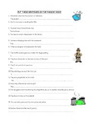 English Worksheet: The passive voice