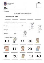 English worksheet: CLOTHES & FAMILY