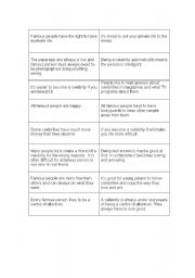 English Worksheet: Role-Play cards: giving opinion