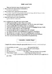 English worksheet: Vocabulary Exercises