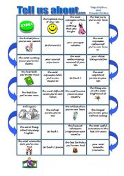 Superlative and Present perfect Boardgame 