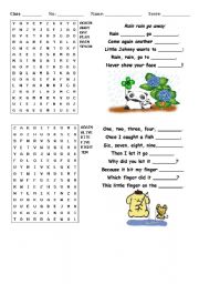 English Worksheet: poem