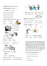 English Worksheet: Mixed grammar test