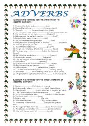 English Worksheet: ADVERBS OF MANNER