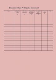 English Worksheet: Rubrics