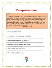 English Worksheet: Costa rica 