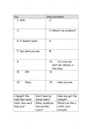 English Worksheet: complaint