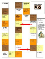 English Worksheet: Present Continuous Board Game