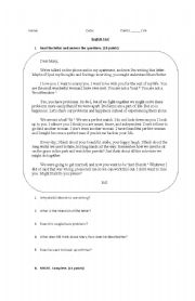 English worksheet: Intensifiers and Might