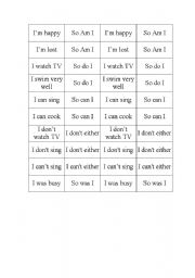 English Worksheet: Expressing agreement