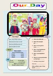 English worksheet: Our Day