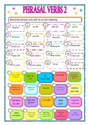 English Worksheet: Phrasal Verbs