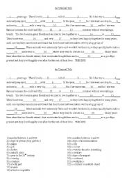 English Worksheet: An Unusual Tale (funny story gapfill group reading and writing)