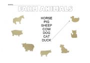 English worksheet: FARM ANIMALS 