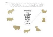 English Worksheet: FARM ANIMALS 