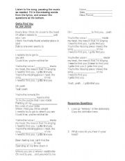 English Worksheet: 