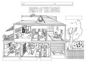 English Worksheet: Parts of the house