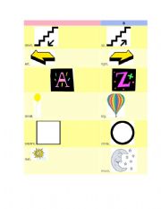 English Worksheet: opposites with picture