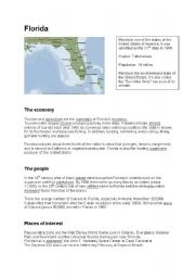 English Worksheet: Florida