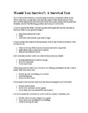 English Worksheet: Lord of the Flies Introduction