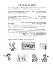 English worksheet: BANANA SPLITS