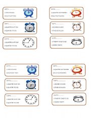 English Worksheet: Telling the time