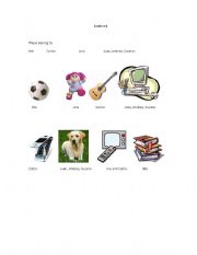 English Worksheet: identifying possessive pronouns
