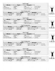 English worksheet: Verbo 