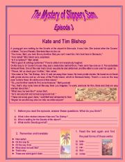 English Worksheet: The Mystery of Slippery Sam: Episode 3