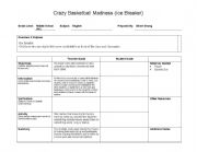 English worksheet: Crazy Basketball Madness Ice Breaker