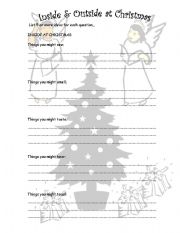 English Worksheet: Christmas Poetry