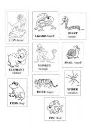 English worksheet: Animals