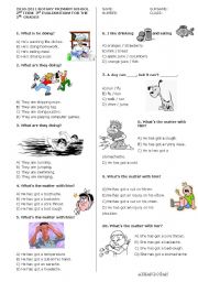 English Worksheet: 6TH GRADES EXAM