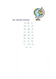 English worksheet: ELGLISH ALPHABET 