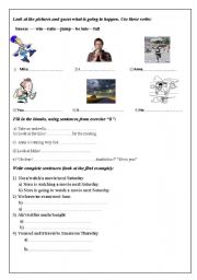 English worksheet: Be going to