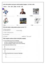 English Worksheet: Be going to