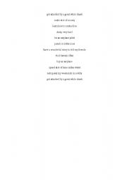 English Worksheet: SHARKS!! funny chain story using second conditional