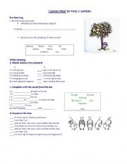 English Worksheet: LEMON TREE SONG
