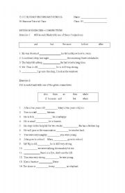 English worksheet: Connectives