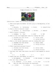 English worksheet: The Cure- Movie Comprehension Check