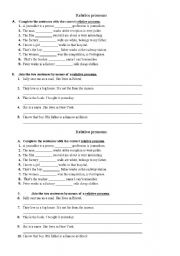 English Worksheet: relative pronouns