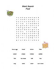 English worksheet: Food vocabulary