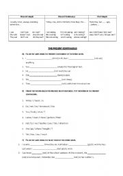 English worksheet: Present Continuous