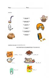 English worksheet: Food