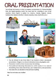 English Worksheet: Oral Presentation _ Buildings