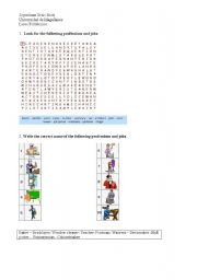 English Worksheet: Profession and trades