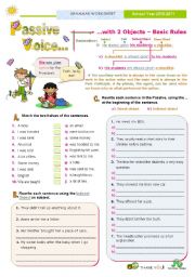 Introducing the Passive Voice with 2 objects  -  Basic rules