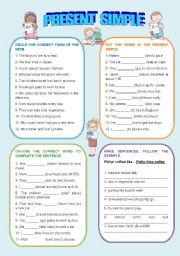 English Worksheet: PRESENT SIMPLE