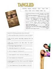 English Worksheet: Tangled