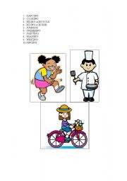English Worksheet: ACTIONS 